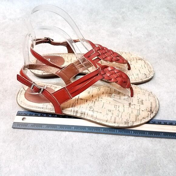 Merona Womens Size 9 Brown Thong Slingback Sandals - Picture 6 of 11
